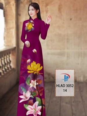 Vải Áo Dài Hoa Ly AD HLAD3052 40